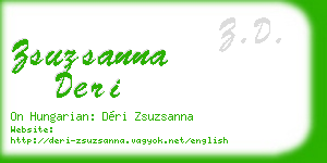 zsuzsanna deri business card